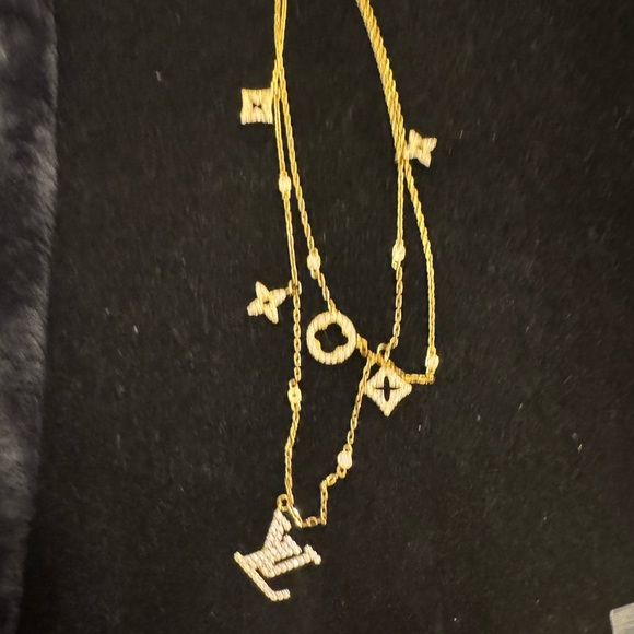 Louis Vuitton Monogram Gold Charm Necklace - Picture 4 of 6